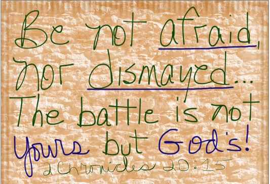 The Battle is Not yours — it belongs to the Lord!!